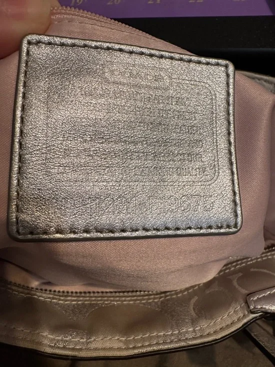 Coach Gallery Optic Silver Signature Jacquard Tote Project Bag - Picture 8 of 11